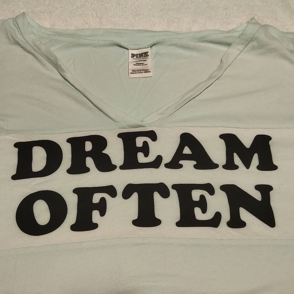 NEW PINK Victoria's Secret Sleep Shirt - Picture 2 of 6